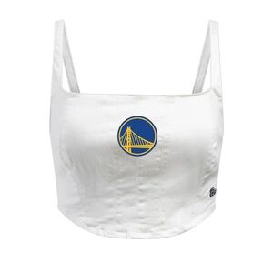 GOLDEN STATE WARRIORS HYPE AND VICE SMALL White Cropped corset Tank Top